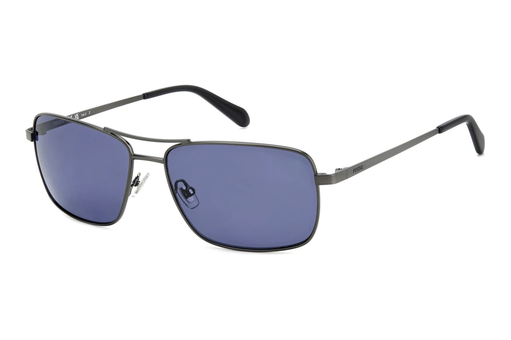 Fossil   FOS 3161/G/S R80/C3 BLUE POLARIZEDMATTE DARK RUTHENIUM