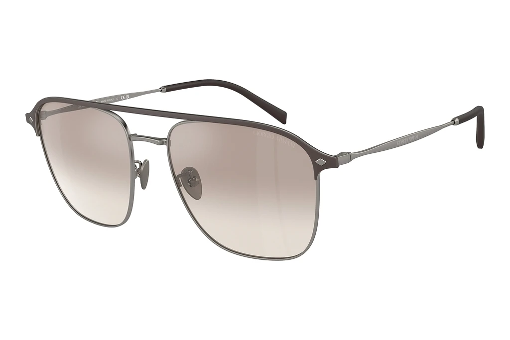 Giorgio Armani   AR6154 300394 Gradient Brown Mirror SilverMatte Gunmetal