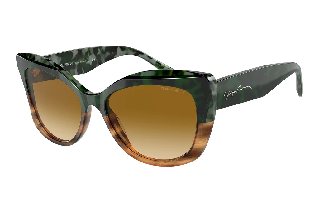 Giorgio Armani   AR8161 59302L Green GradientGreen Havana/Striped Brown