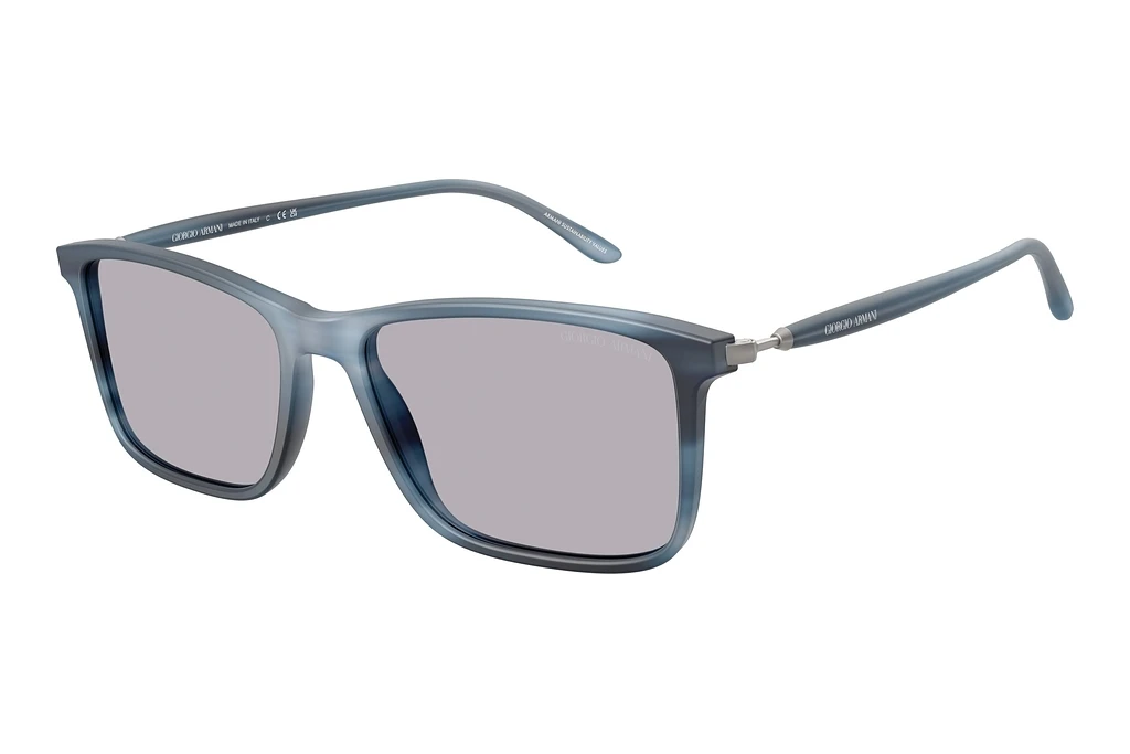 Giorgio Armani   AR8218 6165M3 Photo GreyMatte Striped Blue