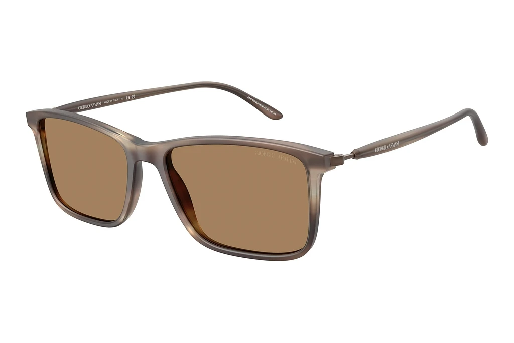 Giorgio Armani   AR8218 6167M4 Photo BrownMatte Striped Brown