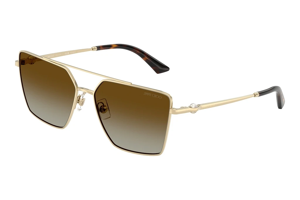 Jimmy Choo   JC4016HB 3006T5 Polar Brown GradientPale Gold