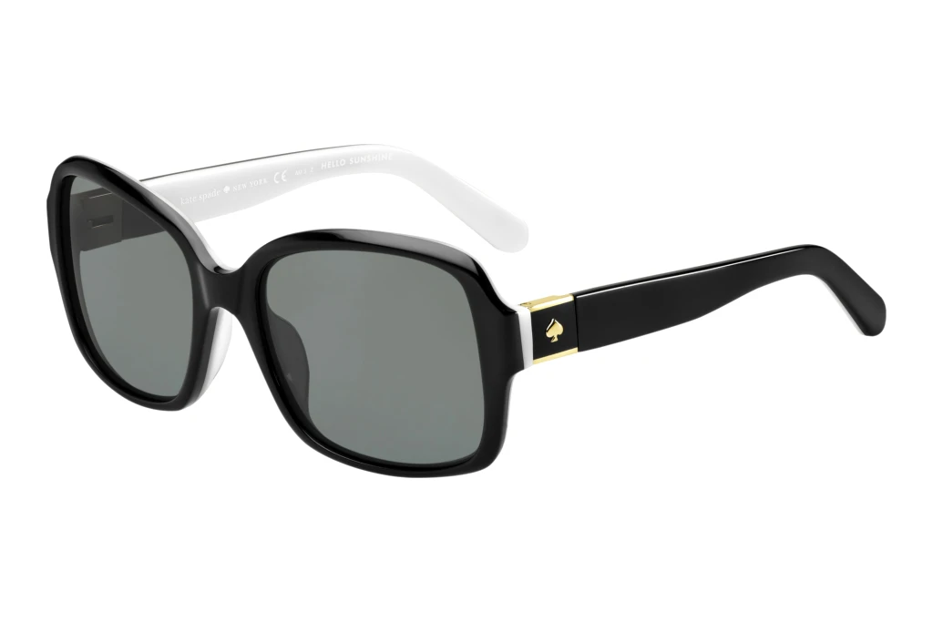 Kate Spade   ANNORA/P/S QOP/RA GREY POLARIZEDBLACK WHITE