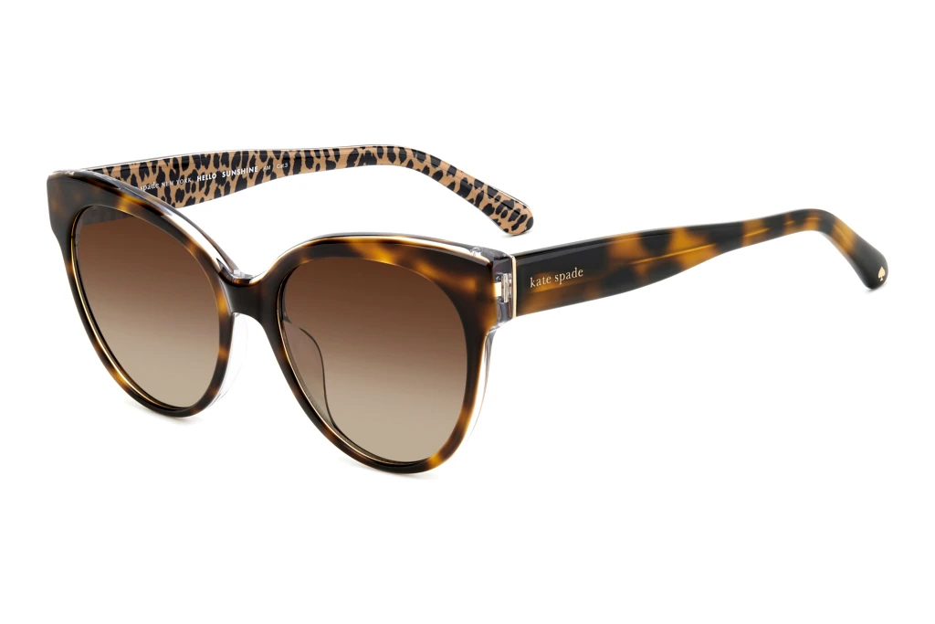 Kate Spade   AUBRIELLA/G/S 2VM/LA BROWN SHADED POLARIZEDHAVANA PATTERN