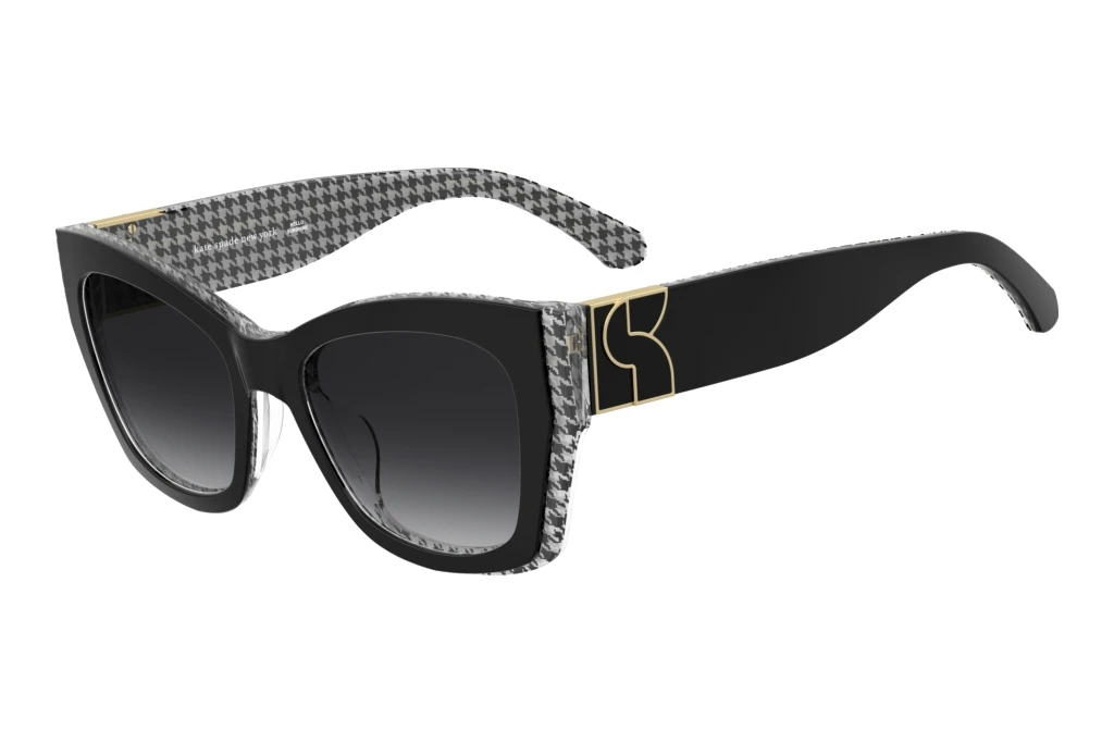 Kate Spade   KS JAYDA/G/S TAY/9O DARK GREY SHADEDBLACK PATTERN WHITE