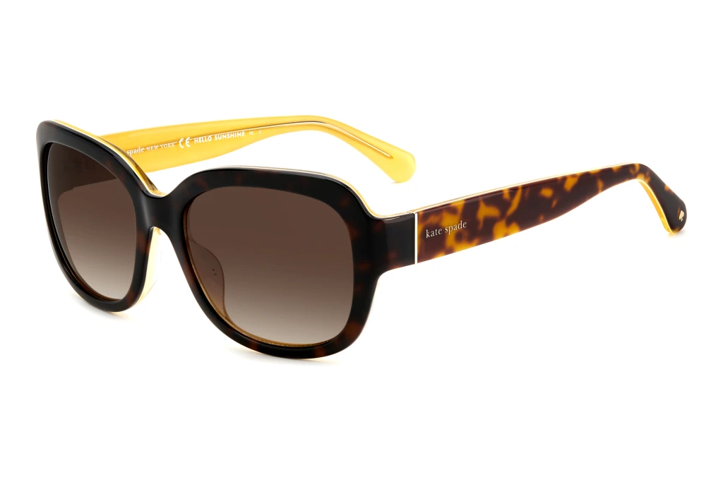 Kate Spade   LAYNE/S HJV/HA BROWN SHADEDHAVANA YELLOW