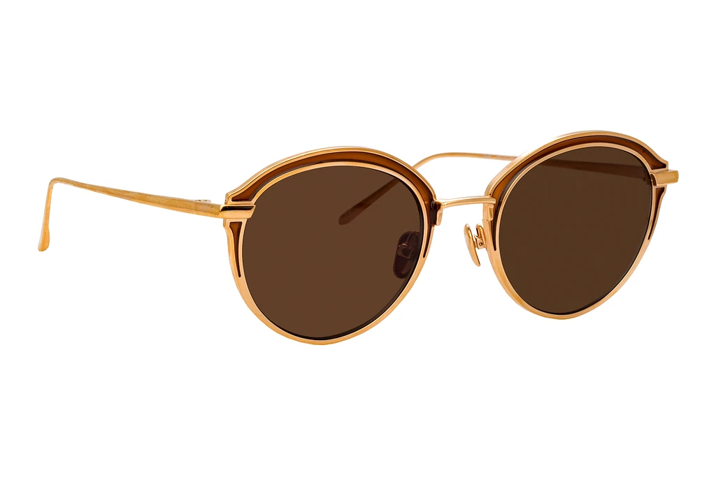 Linda Farrow   LFL935 C7 BROWNROSE GOLD / TOBACCO