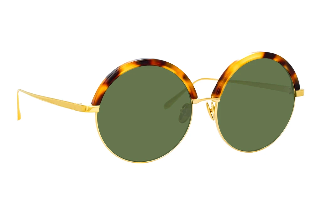 Linda Farrow   LFL966 C4 DARK GREENYELLOW GOLD AND T-SHELL