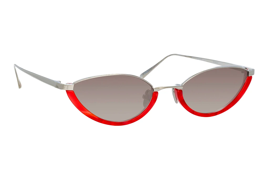 Linda Farrow   LFL967 C3 GREY GRADWHITE GOLD AND RED