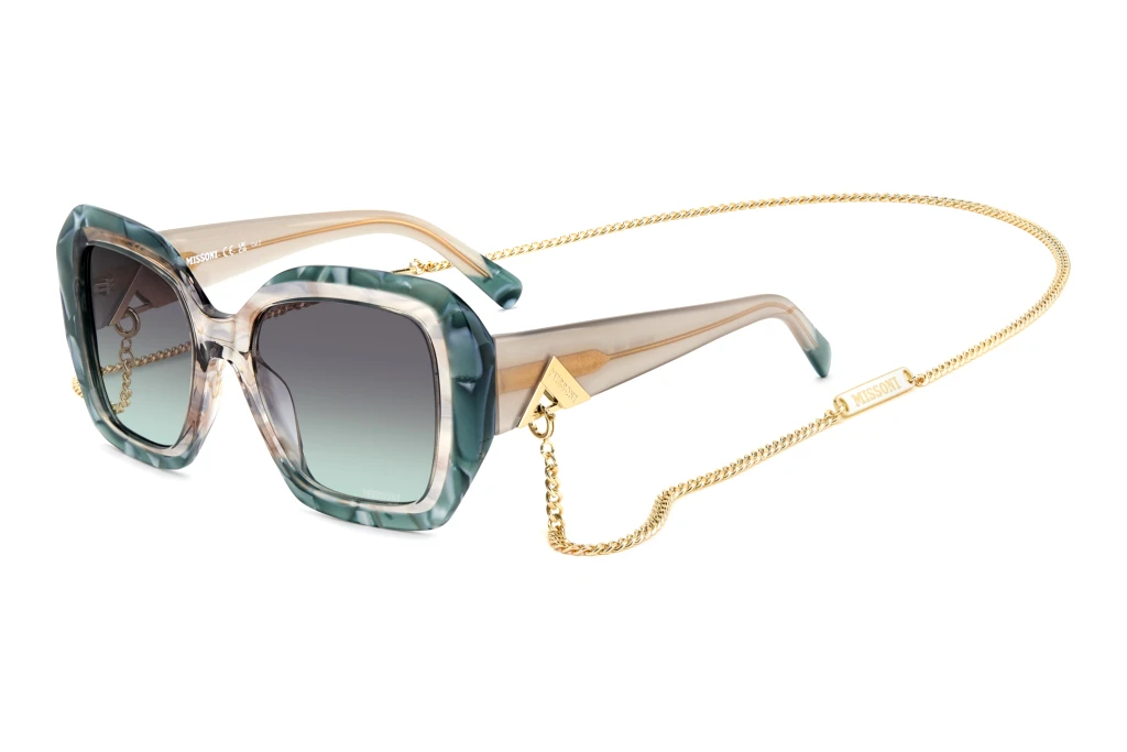 Missoni   MIS 0168/G/S YQ3/IB GREY GREENGREEN STRIPED BEIGE