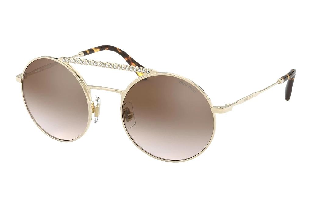Miu Miu   MU 52VS ZVNQZ9 Gradient Brown Mirror SilverPale Gold