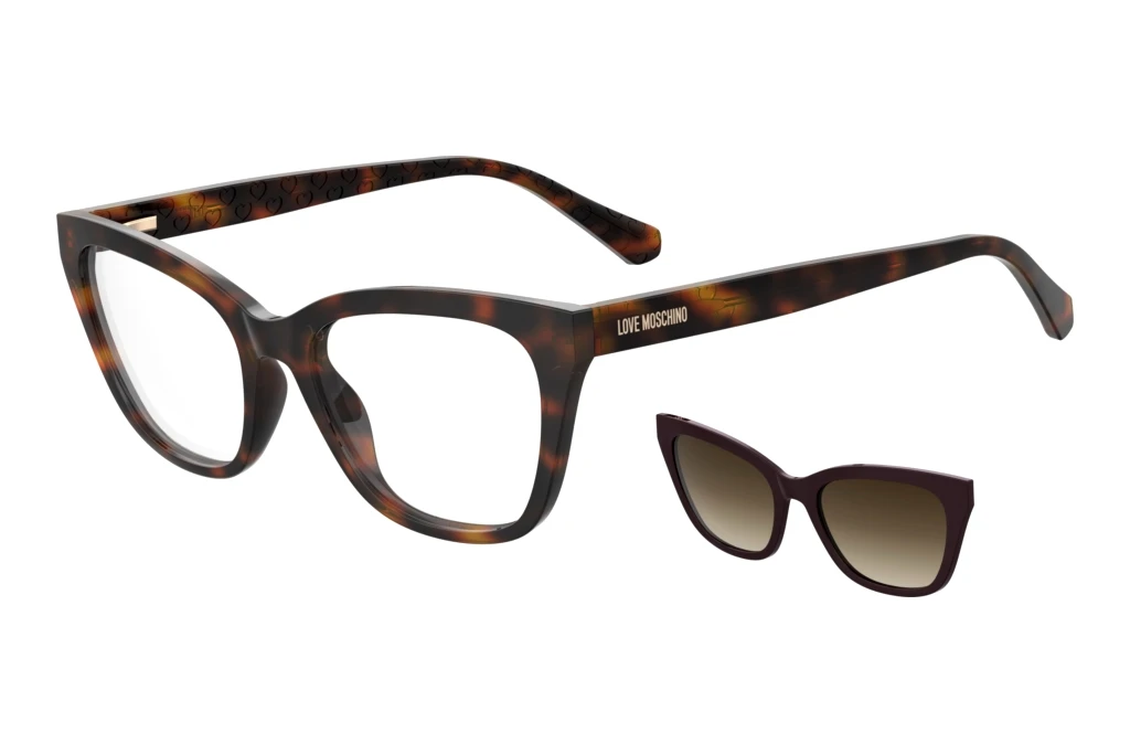 Moschino   MOL071/CS MFX/HA BROWN SHADEDHAVANA PLUM