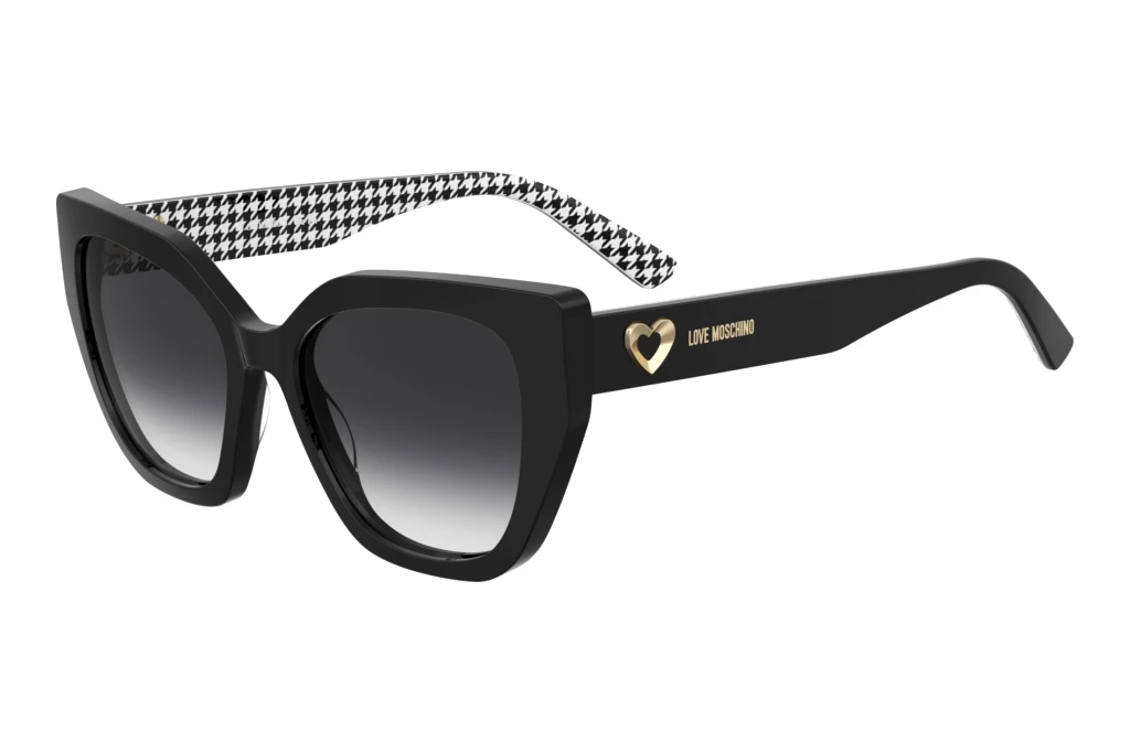 Moschino   MOL098/S 7RM/9O DARK GREY SHADEDPATTERN BLACK