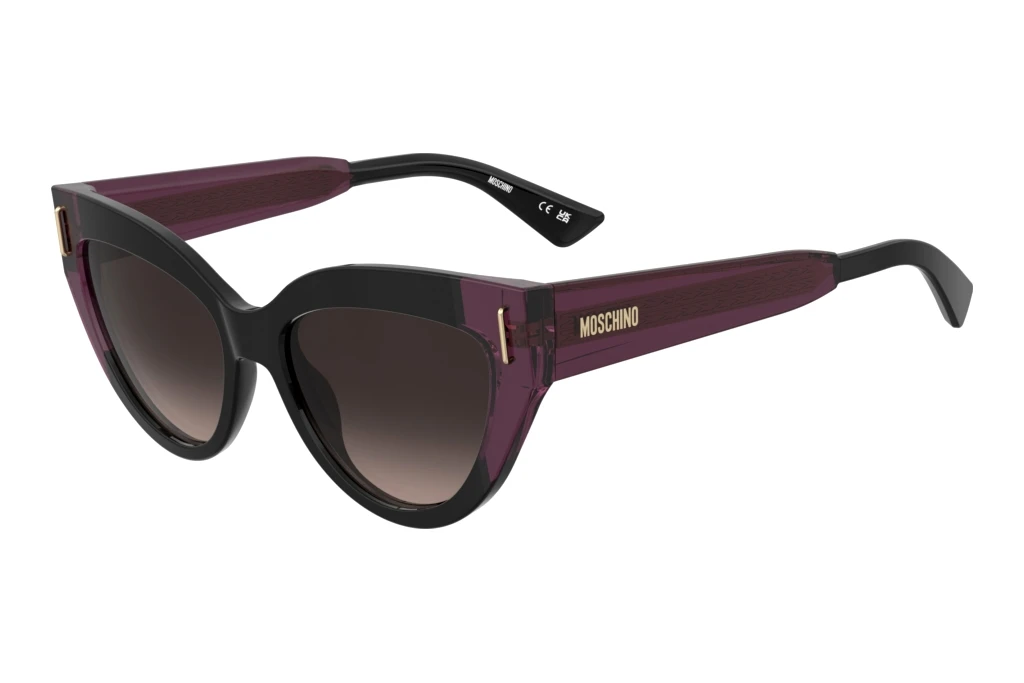 Moschino   MOS208/S GUU/HA BROWN SHADEDBLACK BURGUNDY