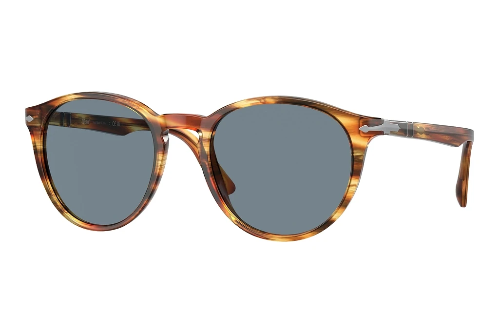 Persol   PO3152S 904356 BlueBrown Striped Yellow