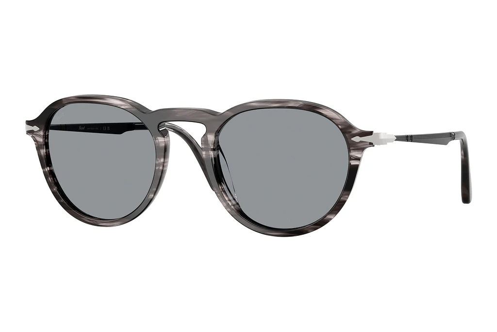 Persol   PO3383S 1238R5 BlueStriped Black & Grey