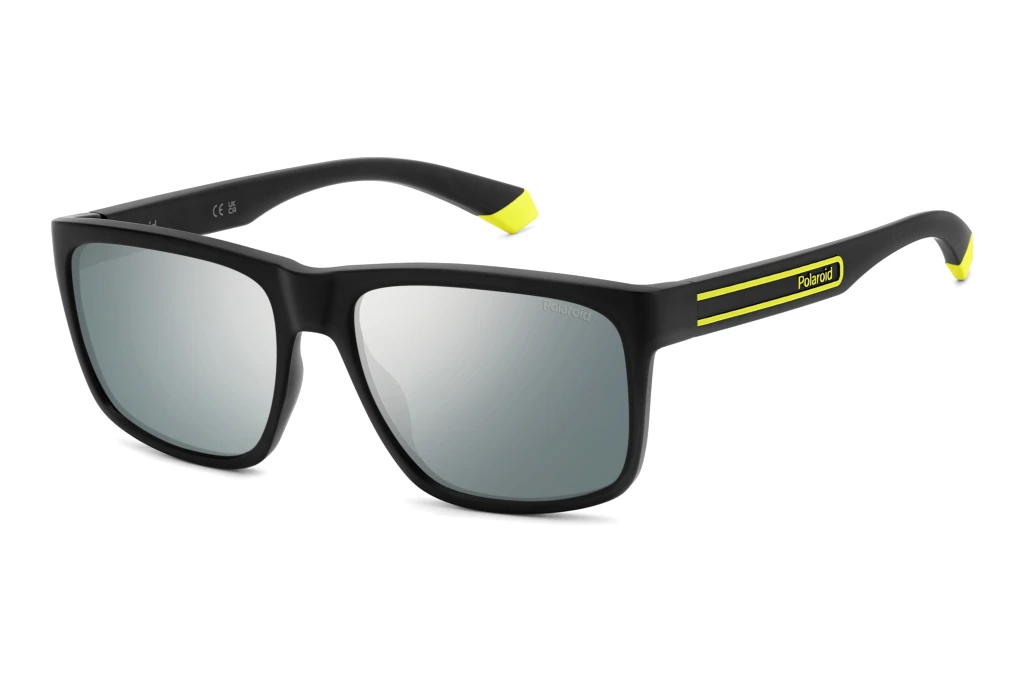Polaroid   PLD 2149/S 71C/EX GREY SILVER MIRROR POLARIZEDBLACK YELLOW