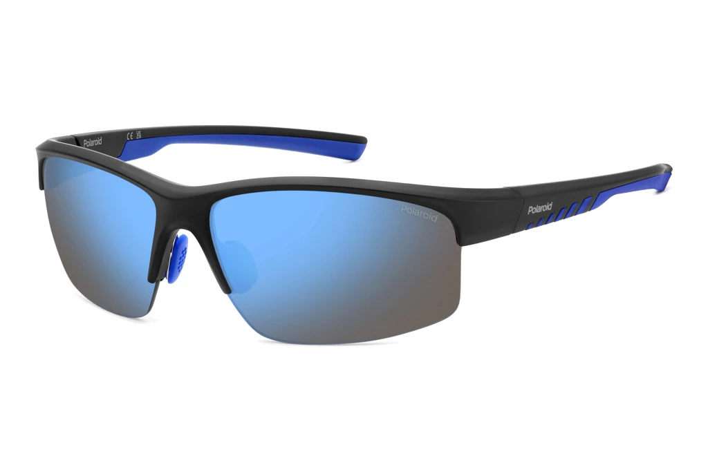 Polaroid   PLD 7018/N/S 0VK/5X BLUE MIRROR POLARIZEDMATTE BLACK BLUE