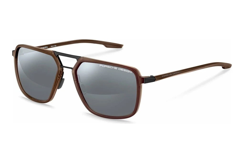 Porsche Design   P8934 C RED MIRROR SILVERbrown, black