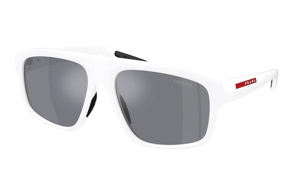Prada Linea Rossa   PS B02S AAI40A Light Blue Mirror SilverMatte White