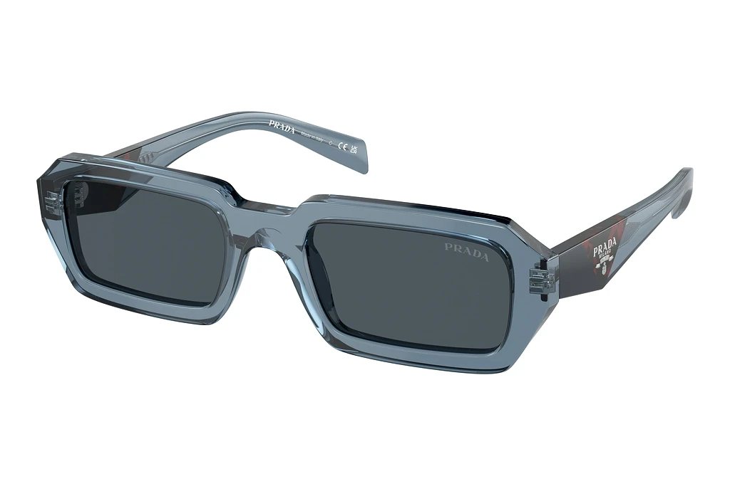 Prada   PR A12S 19O70B Dark GreyTransparent Blue