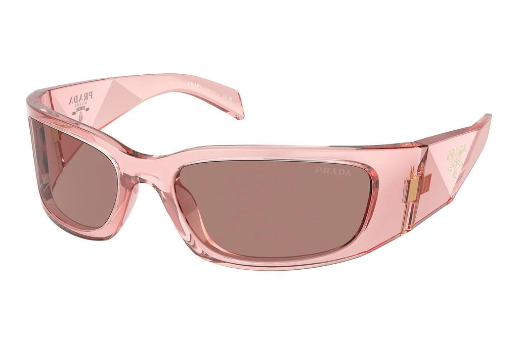 Prada   PR A14S 19Q10D Light BrownTransparent Peach