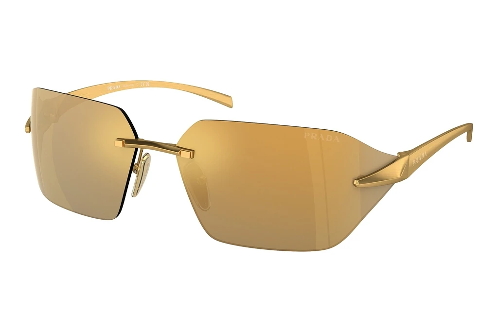 Prada   PR A56S 15N80C Brown Mirror Multilayer GoldSatin Yellow Gold