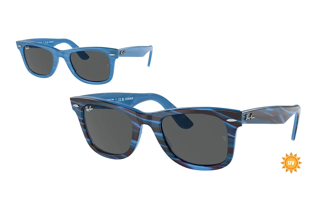 Ray-Ban   RB2140 1409B1 Dark GreyPhoto Striped Blue