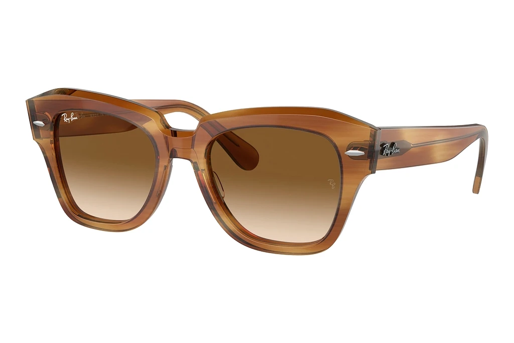 Ray-Ban   RB2186 140351 Clear & BrownStriped Brown