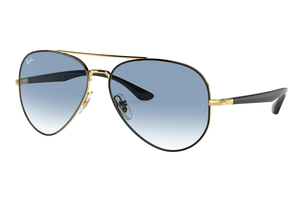 Ray-Ban   RB3675 90003F Light BlueBlack On Gold