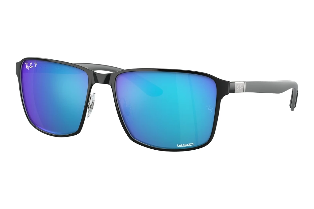 Ray-Ban   RB3721CH 9144A1 BlueBlack On Silver