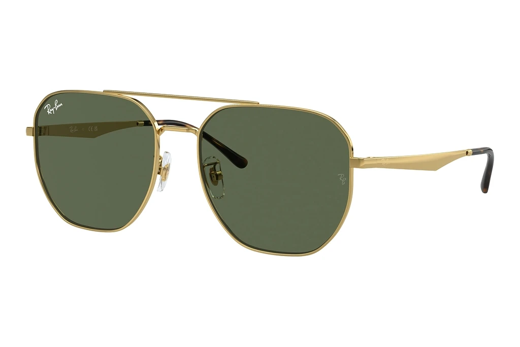 Ray-Ban   RB3724D 001/71 Dark GreenArista Gold