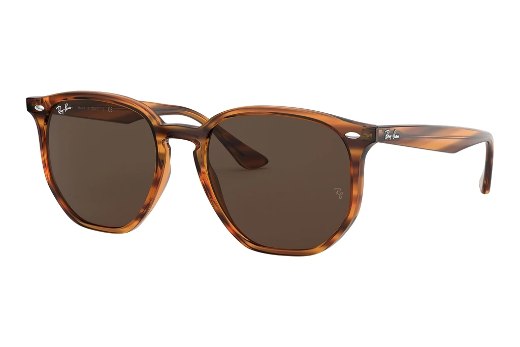Ray-Ban   RB4306 820/73 Dark BrownStriped Red Havana