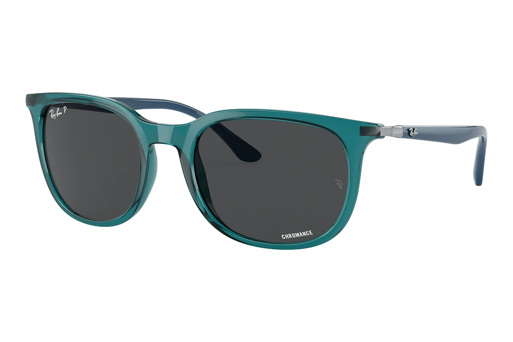 Ray-Ban   RB4386 6651K8 Dark GreyTransparent Turquoise