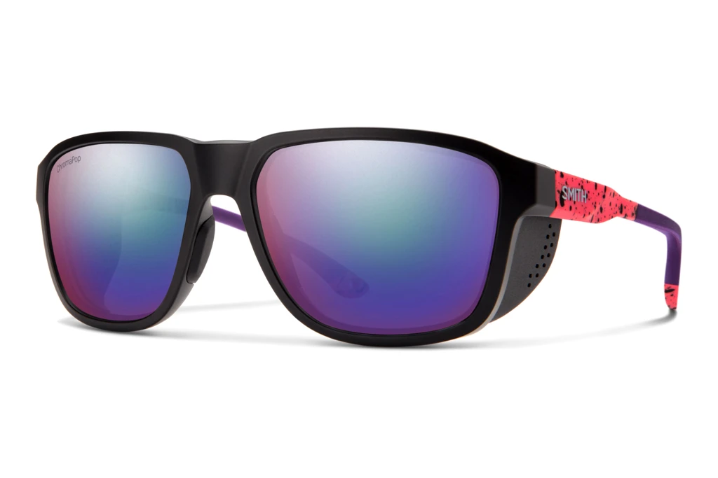 Smith   EMBARK H1T/DF VIOLET MILTILAYER POLARIZED CHROMAPOPMATTE RED PATTERN BLACK