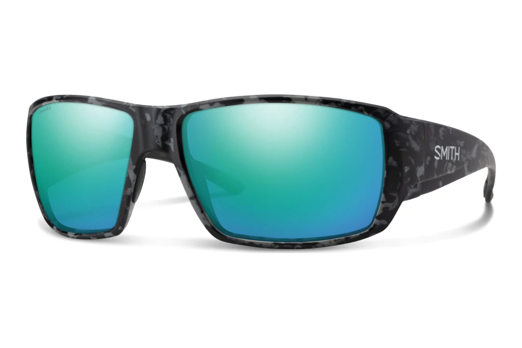 Smith   GUIDE CHOICE/N UHX/QG BLUE MIRROR POLARIZED HIGH CONTRASTGREY MARBLE BLACK