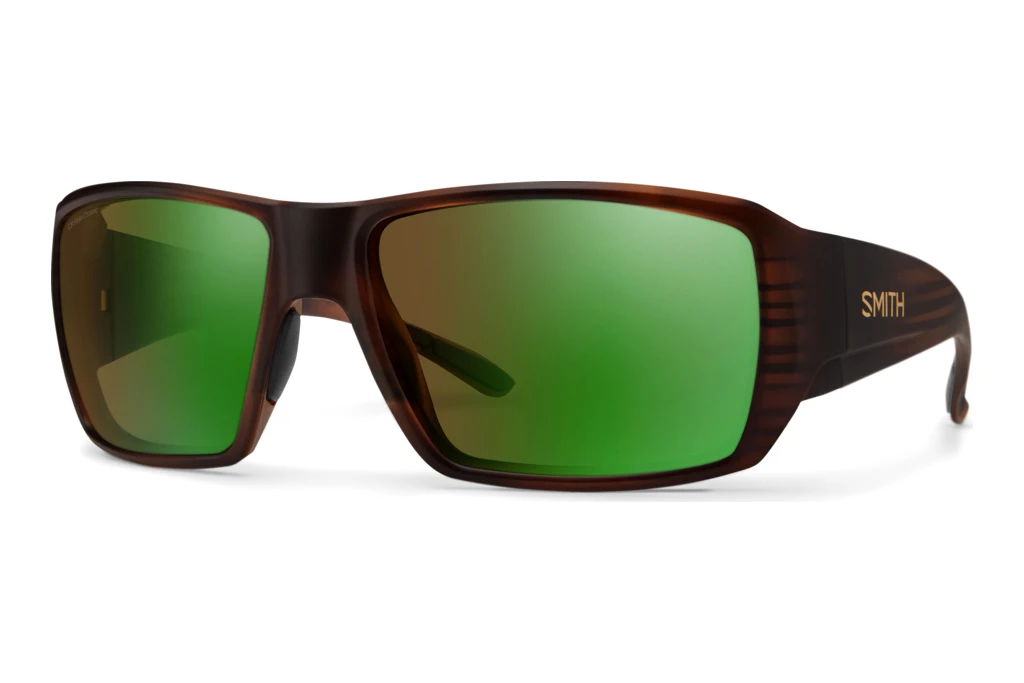 Smith   GUIDE CHOICE S N9P/78 GREEN MIRROR POLARIZED HIGHTCONTRASTMATTE HAVANA