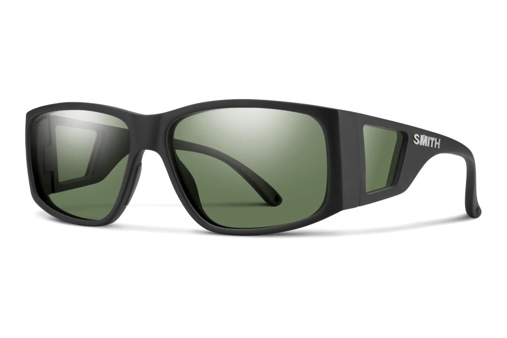 Smith   MONROE PEAK 003/L7 GREEN POLARIZED HIGH CONTRASTMATTE BLACK