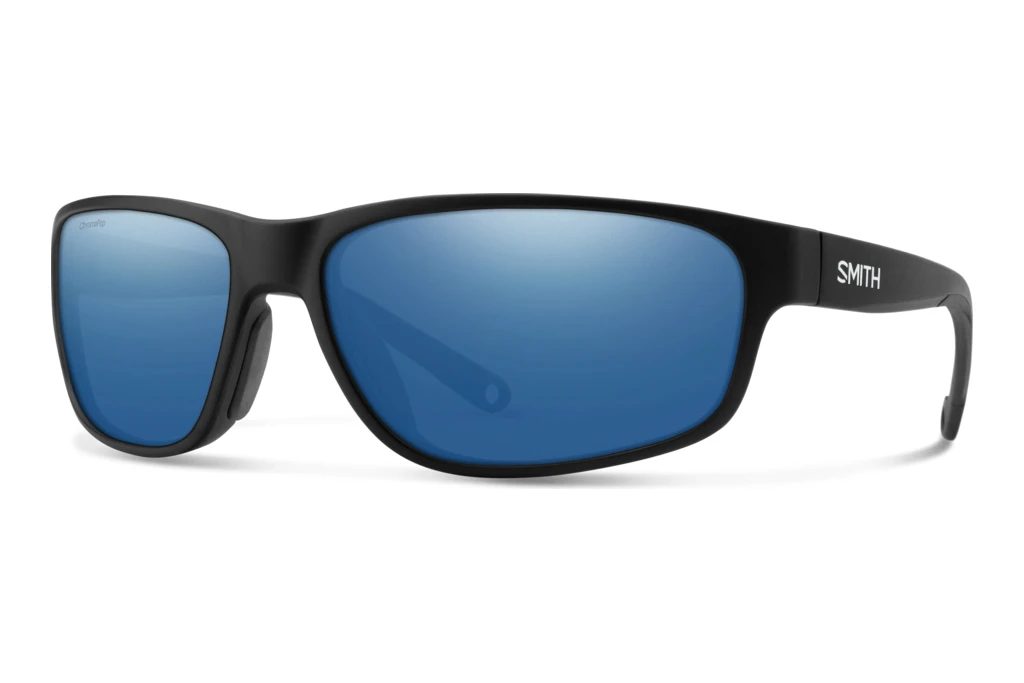 Smith   REDDING 2 124/QG BLUE MIRROR POLARIZED HIGH CONTRASTMATTE BLACK SILVER