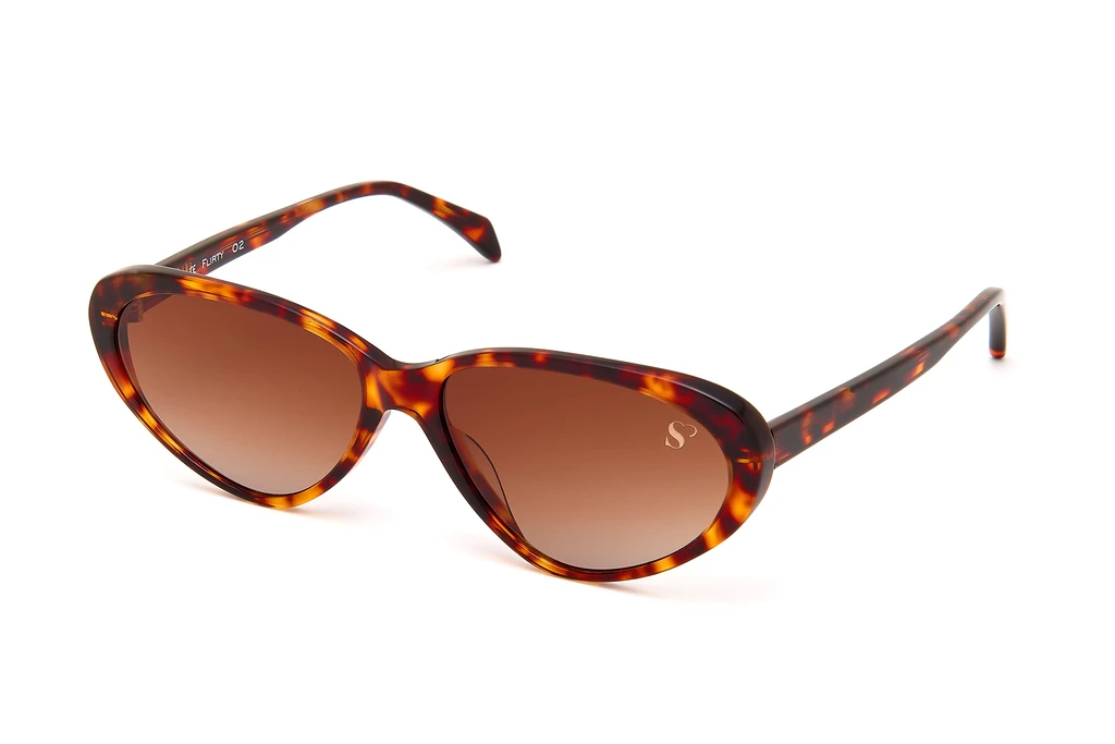 Sylvie Optics   Flirty-Sun 02 brown grad.havana