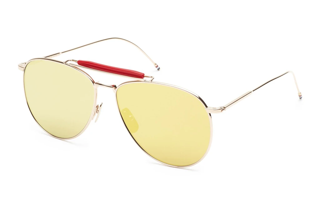 Thom Browne   TB-015 GLD-LTD G-15-Gold Mirror-ARFASHION SHOW FRAME JUNE 2013: Gold-Red