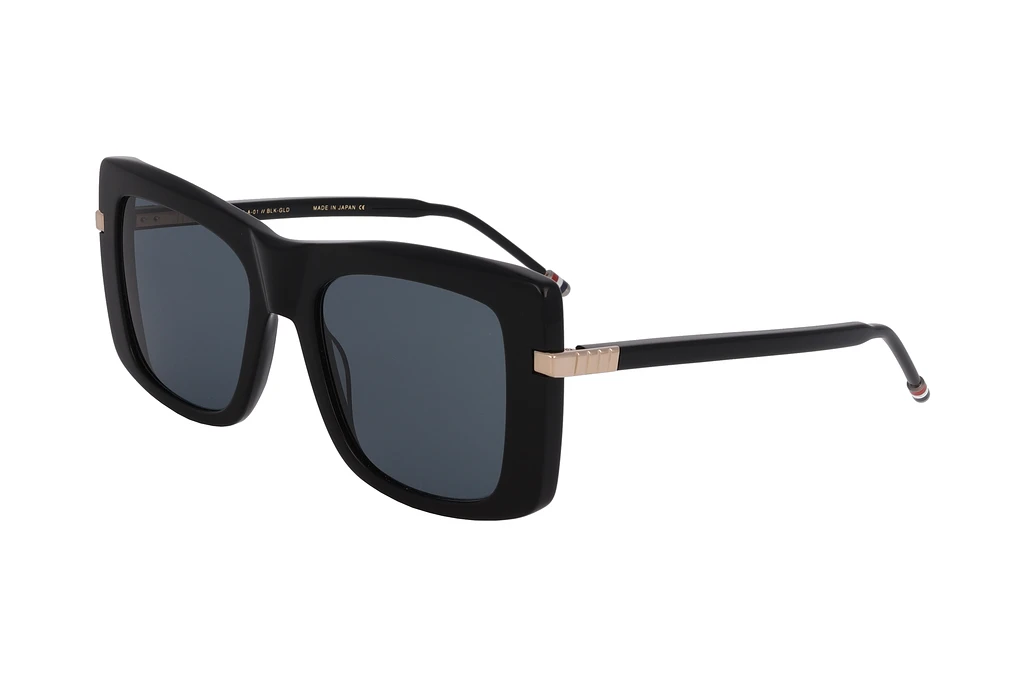 Thom Browne   TBS419 01 dark greyblack-white gold
