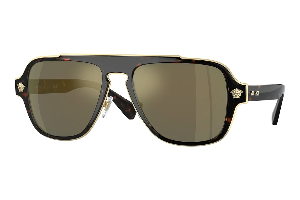 Versace   VE2199 12524T Dark Grey Mirror GoldHavana