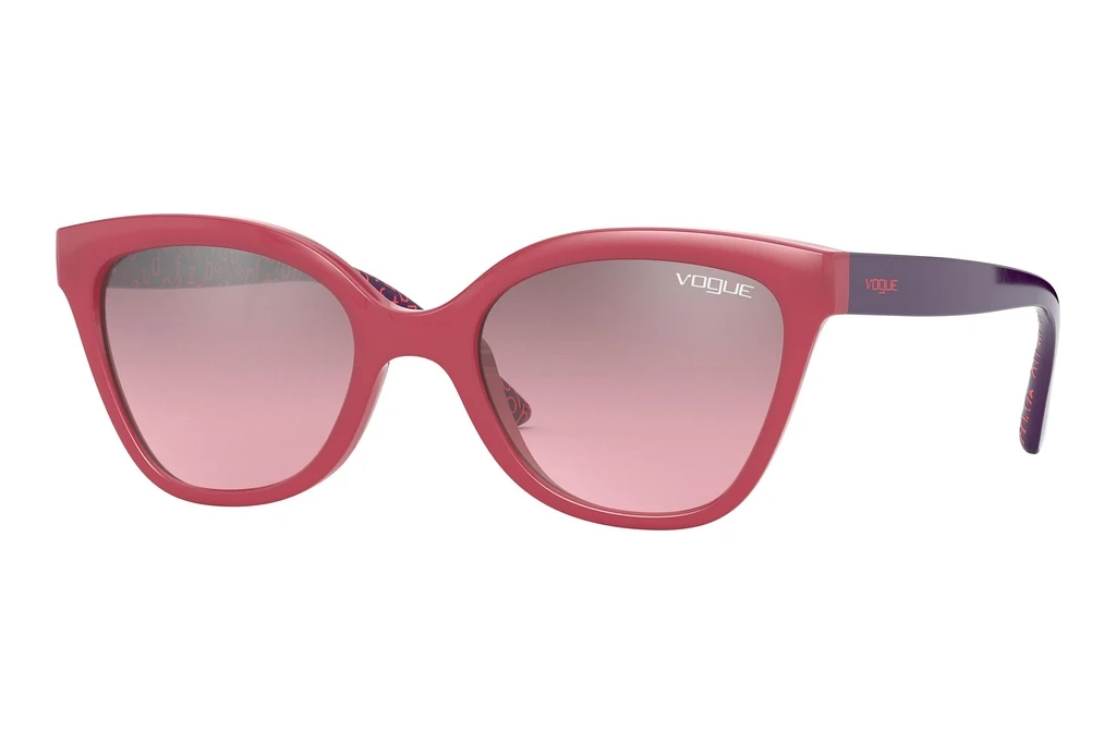 Vogue Eyewear   VJ2001 25537A Violet Mirror Silver GradientTop Opal Pink