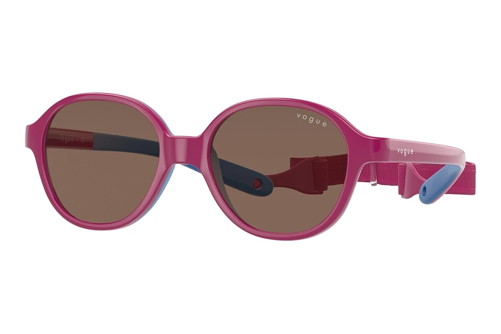 Vogue Eyewear   VJ2012 256873 Dark BrownPink On Rubber Blue