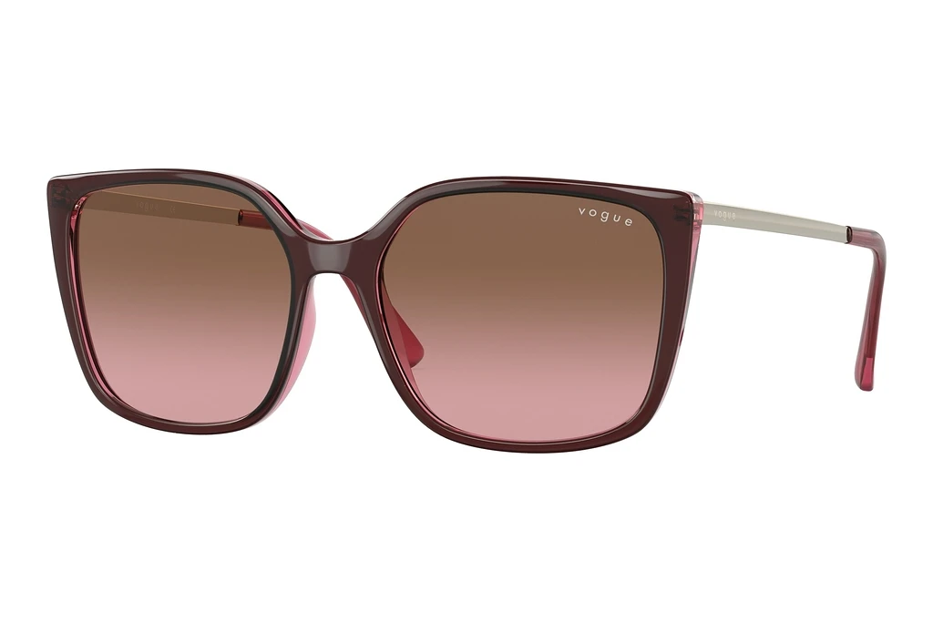Vogue Eyewear   VO5353S 287314 Pink Gradient BrownTop Red On Transparent Pink