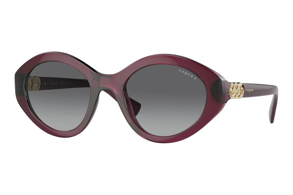 Vogue Eyewear   VO5576SB 2989T3 Gradient Grey PolarizedTransparent Cherry