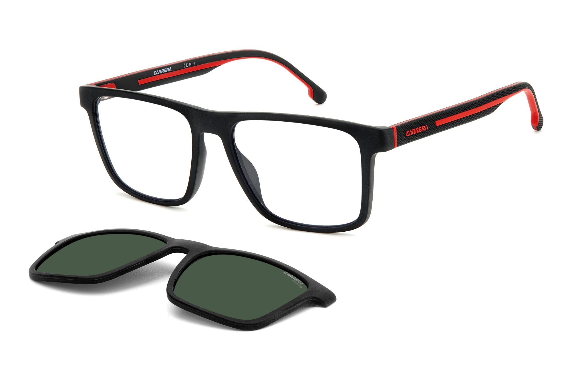 Carrera   CA8061/CS BLX/UC GREEN POLARIZEDMATTE BLACK RED