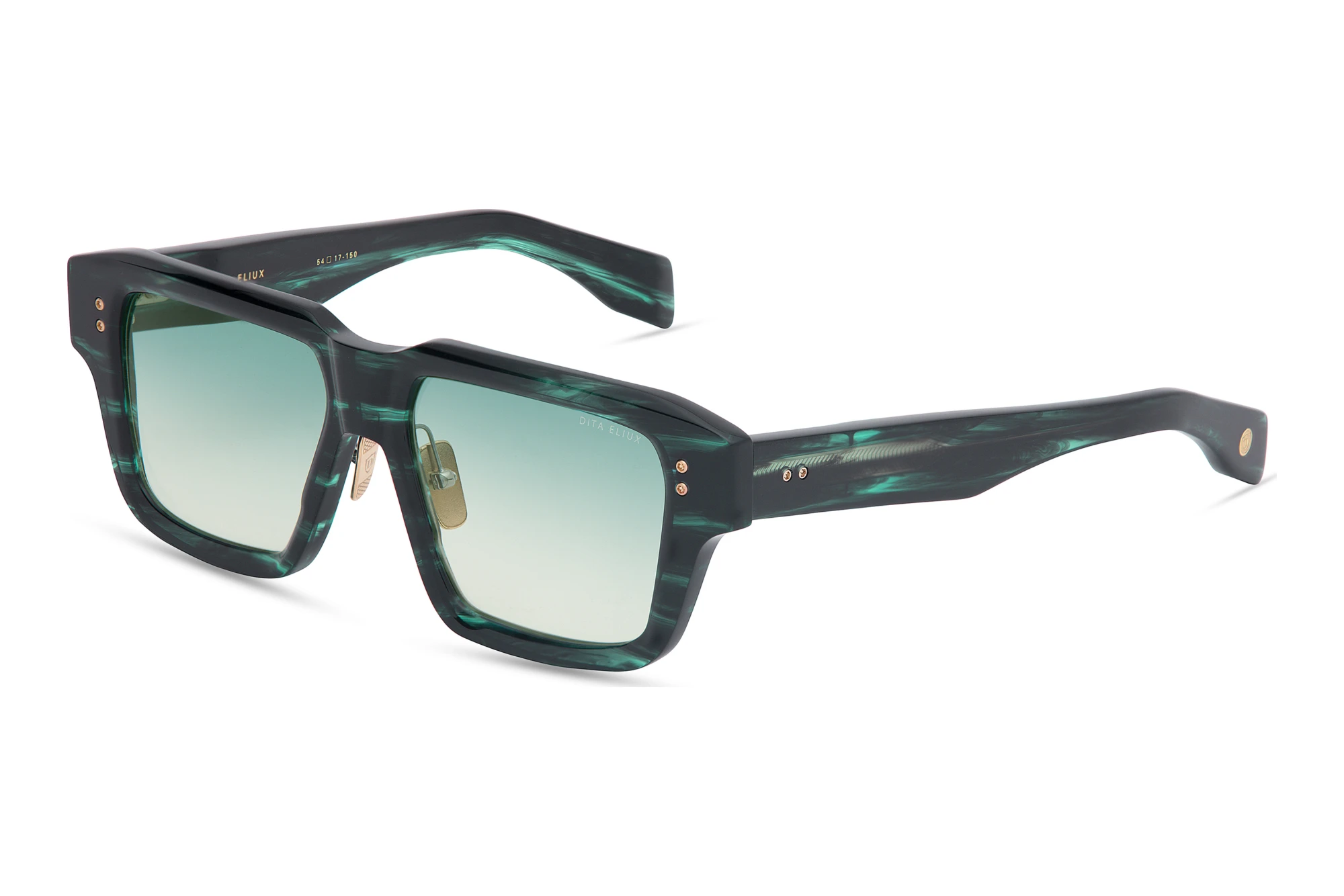 DITA   DTS-751 02A-Asian-Fit DARK TURQUOISE TO CLEAR GRADIENTSTORM SWIRL