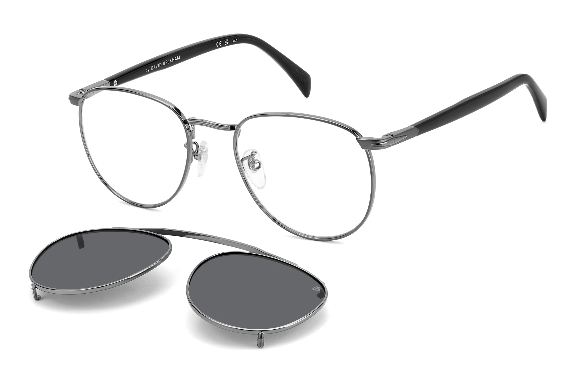 David Beckham   DB 1144/CS KJ1/M9 GREY POLARIZEDDARK RUTHENIUM